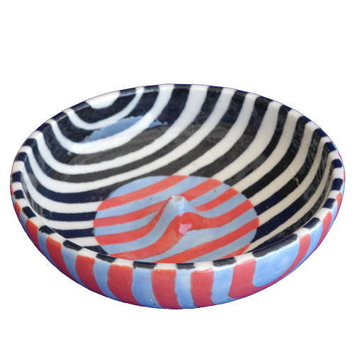 geometric incense dish