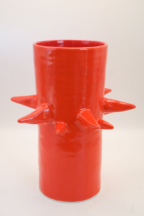 Orange Spike Vase
