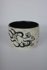 flamin rabbits cup