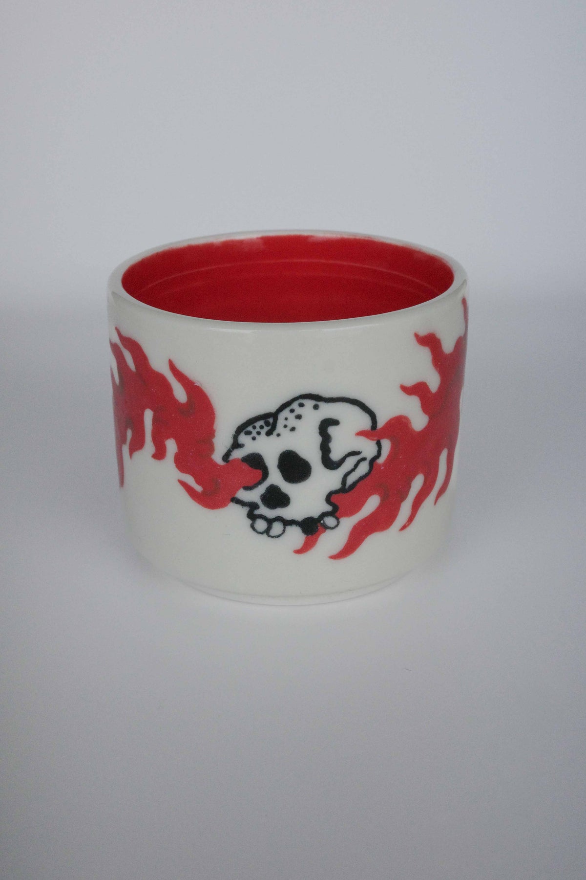 flame skull cup