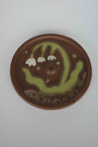 flower incense dish