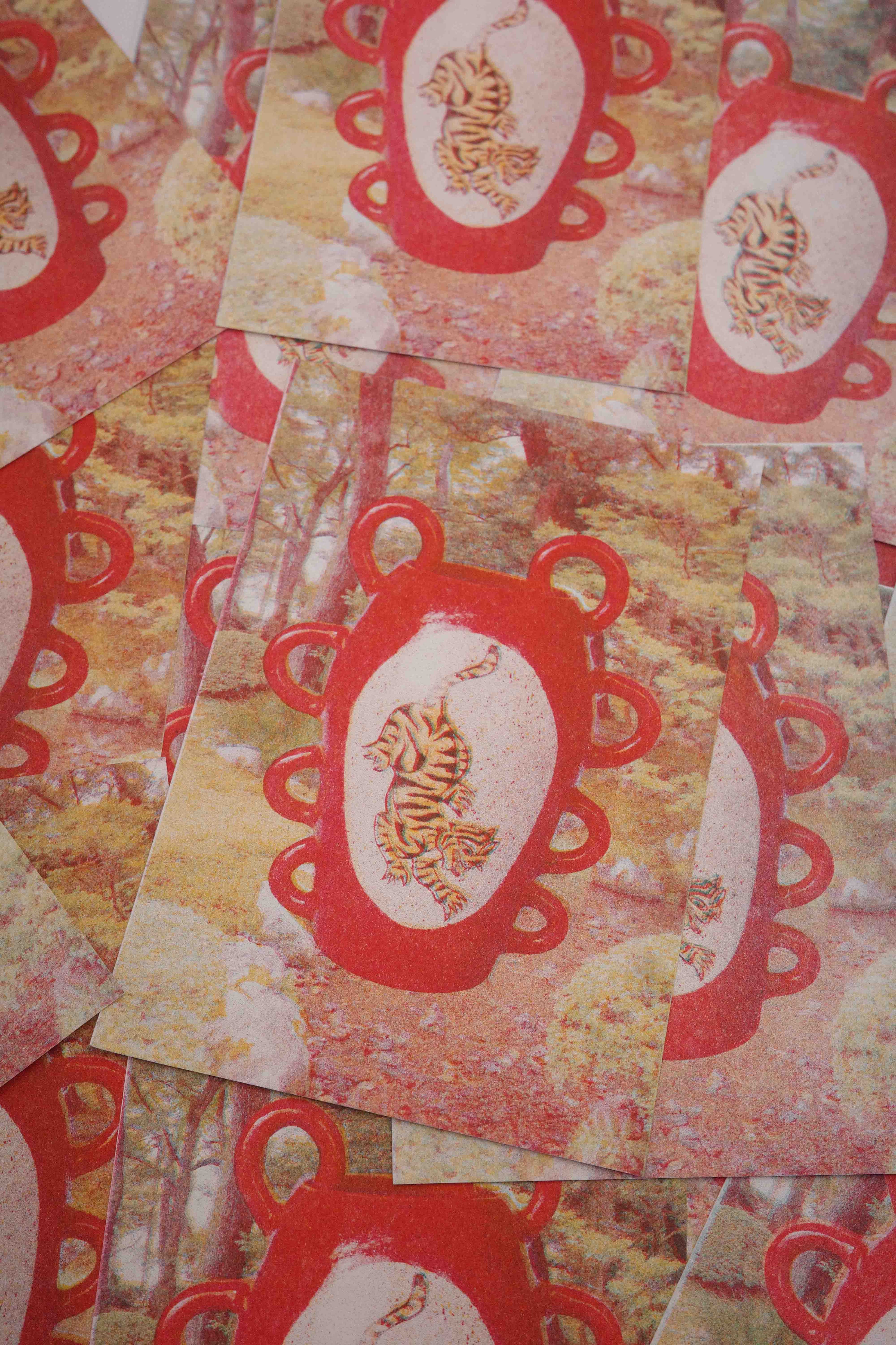 risograph postcard