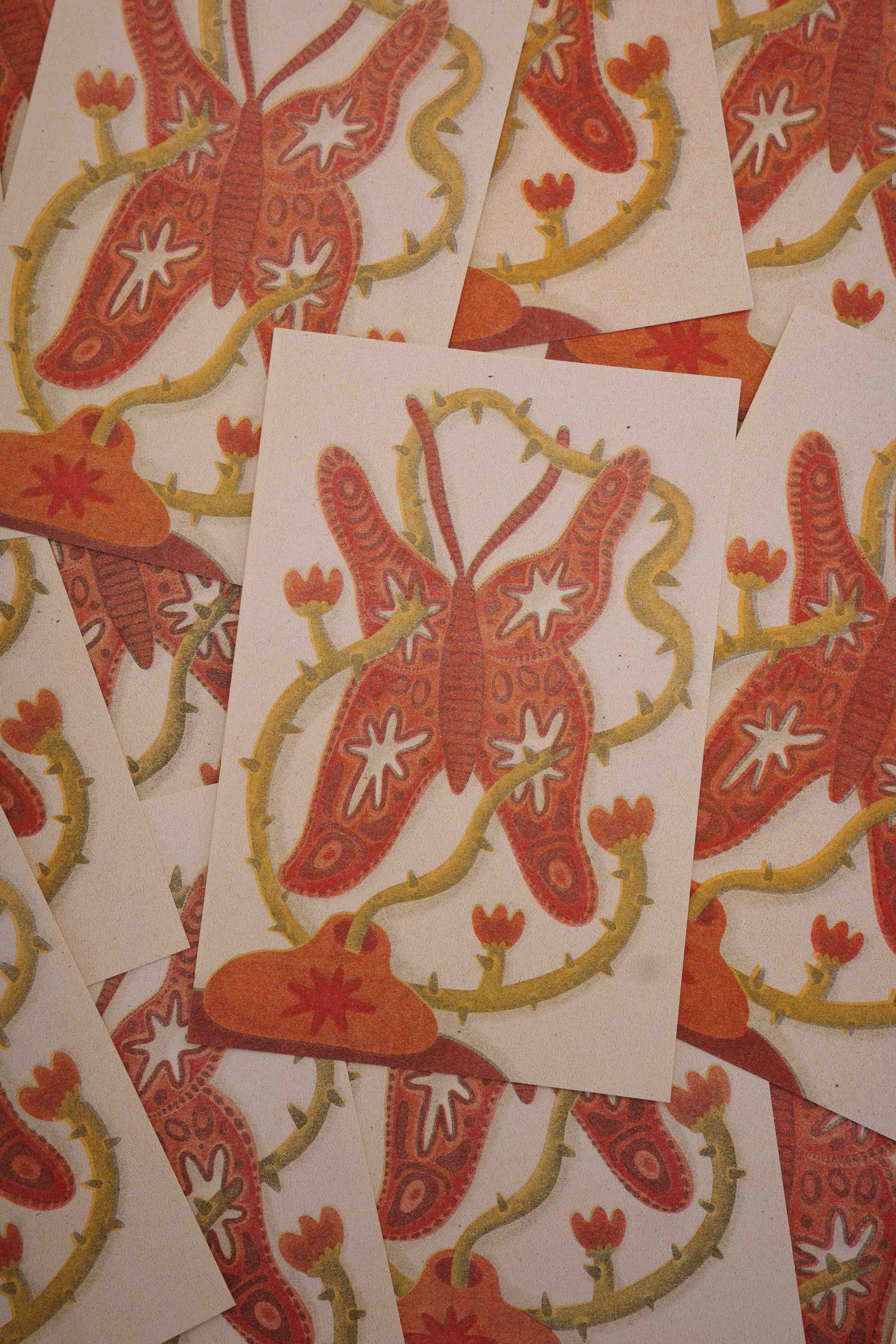 risograph postcard