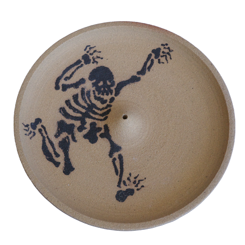 skeleton incense dish